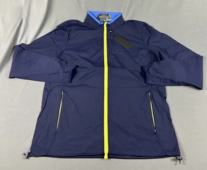 Greyson Golf Jacket Trailwolf Large Maltese Blue Nylon Spandex NWT MSRP $188 - Picture 1 of 6