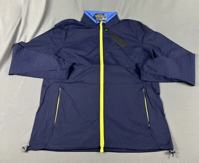 Greyson Golf Jacket Trailwolf Large Maltese Blue Nylon Spandex NWT MSRP $188 - Image 1 of 4