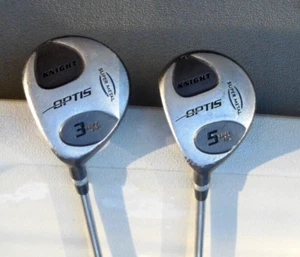 LEFTY Knight Optis Super Metal 3 (14*) & 5 (19*) Woods Light Flex Knight Steel - Picture 1 of 11