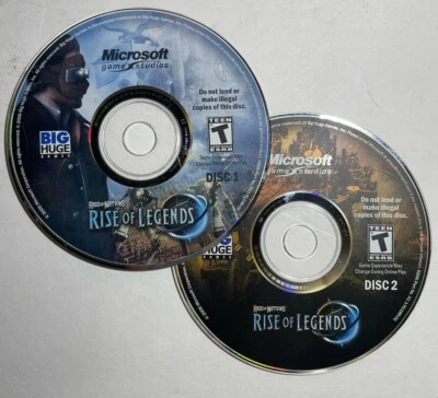 Vintage PC Spiel Rise Of Nations Rise Of Legends 2006 Disc 1 & 2 ungetestet - Bild 1 von 3