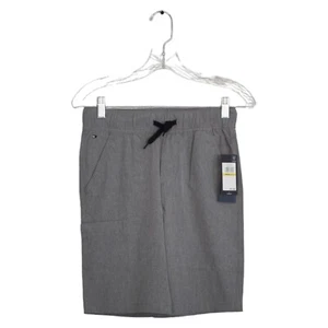 Tommy Hilfiger Boy Gray Polyester Board Shorts Pockets Drawstring Sz M 12/14 NWT - Picture 1 of 3
