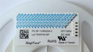 5 Stück SMD-Sicherung - 63 V DC - 2 A - Träge (T) - 3,2 x 1,55 mm - NEU - Bild 1 von 1