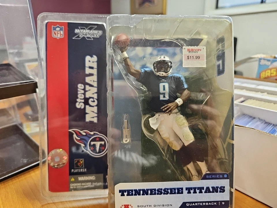 McFARLANE STEVE McNAIR TENNESSEE TITANS SÉRIE 8 FUTEBOL VARIAÇÃO SUJA - Imagem 1 de 3