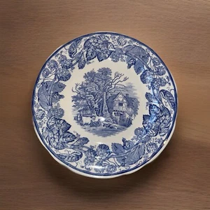Vintage Spode Blue Room Collection RURAL SCENES 10.5” Dinner Plate England UK - Picture 1 of 3