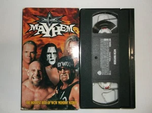 WCW - Mayhem (VHS, 1999) Wrestling, Sting, Macho Man Randy Savage, Goldberg - Picture 1 of 1