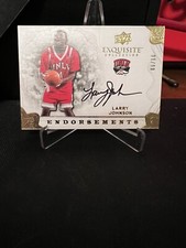 2011-12 Exquisite Collection Endorsements Larry Johnson Auto Serial #06/10