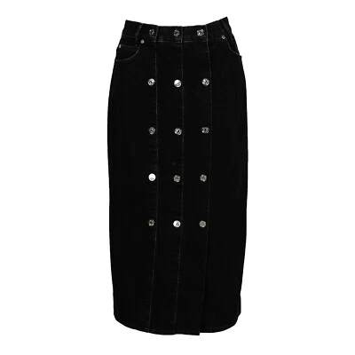 Sandro Paris Women's Skirt Size 36 FR / S Denim Midi Skirt SFPJU00876 - Image 1 of 4