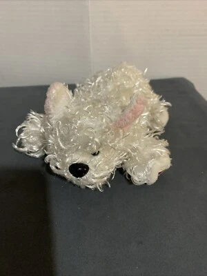 Webkinz White Fuzzy Terrier Ganz Puppy Dog Stuffed Animal Plush Soft Toy No Code - Image 1 of 4