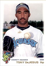 2000 Everett Aquasox Grandstand #7 Tony DeJesus Havelock North Carolina NC Card