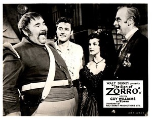 The Sign of Zorro Original Lobby Card Guy Williams Lisa Gaye John Dehner 1958