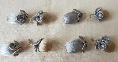 RECORTES OLEADOS 2 PARES TUERCAS CUENTAS BORLAS COLORES AZULES REF 108GGMD Foto 1 de 2