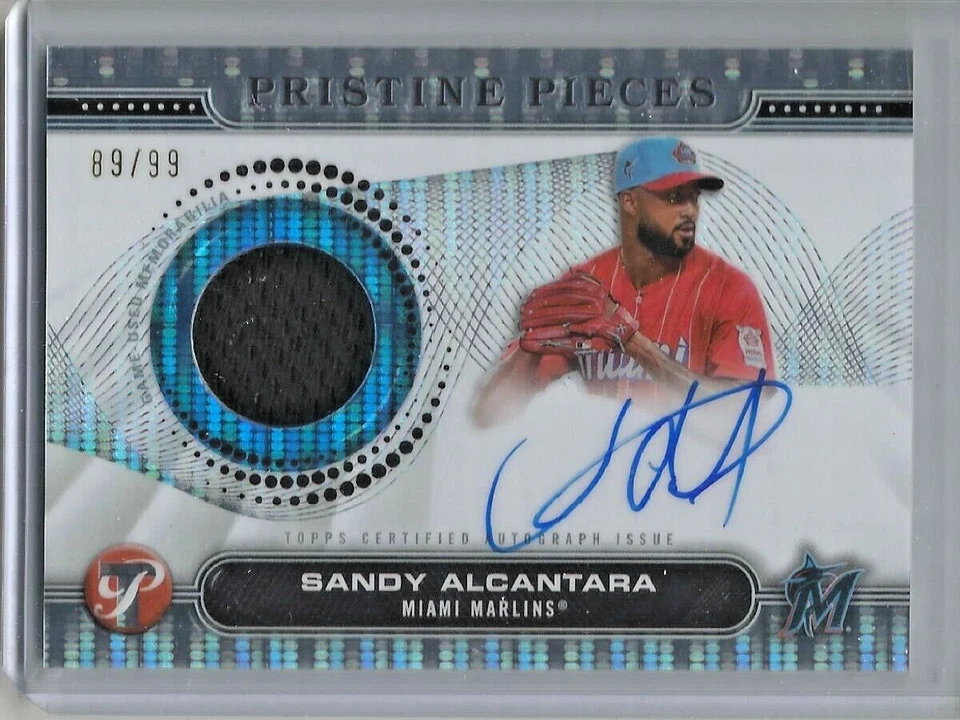 Sandy Alcantara 2024 Topps Pristine Autograph Game Used Jersey #89/99 - Image 1 of 1