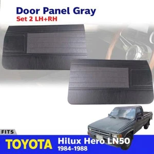 Door Panel Gray Fits Toyota Hilux LN50 LN56 MK2 Pickup 1984-88 Pair - Bild 1 von 7
