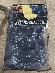 Sheepskin Seat Cover Eurow Corp Gray High Or Low Back Universal Fit (1 Piece) - Picture 1 of 14