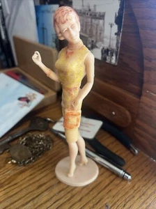 1964 Louis Marx Campus Cuties Shopping Anyone? Plastic Figure Figurine 6” - Picture 1 of 3