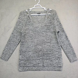 Torrid Sweater Womens Size 2 Gray Marled Chunky Knit Tunic Slouchy Fisherman - Picture 1 of 12