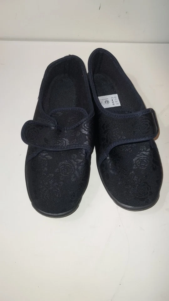 Zapatillas Airplum "ZULIP" negras cierre de gancho y bucle WMN talla 8,5 nuevas sin etiquetas Foto 1 de 4