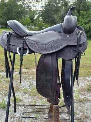 Circle Y 17 Julie Goodnight Wind River Western Saddle - Image 1 of 4