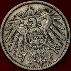 1904 Germany 1 Mark Silver Foreign Coin - Picture 1 of 2