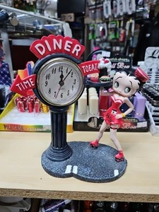 BETTY BOOP DINER UHR TIME TO EAT NJ CROCE CB907 Coca Cola 50er Jahre Retro Selten - Bild 1 von 10