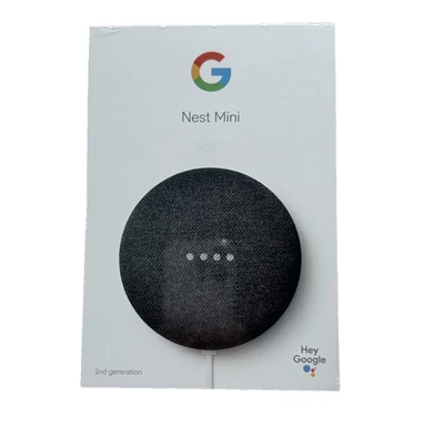 Google Nest Mini 2nd Generation Smart Speaker with Google Assistant New Charcoal - Image 1 of 4