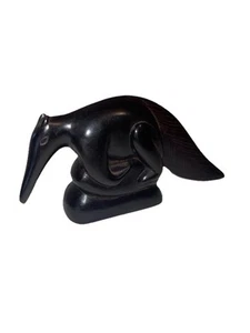 Vtg High Quality Carved Ironwood Aardvark Ant Eater Sculpture Figurine  - Picture 1 of 5