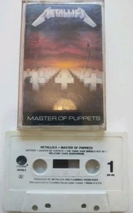 Metallica Master Of Puppets Cassette Tape 1986 METAL CLASSIC RARE OOP VERY GOOD - Picture 1 of 4