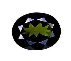 1.66CTS 9.0x7.0x4.2 mm _Green Natural Tourmaline Oval shape cut , see video - Picture 1 of 3
