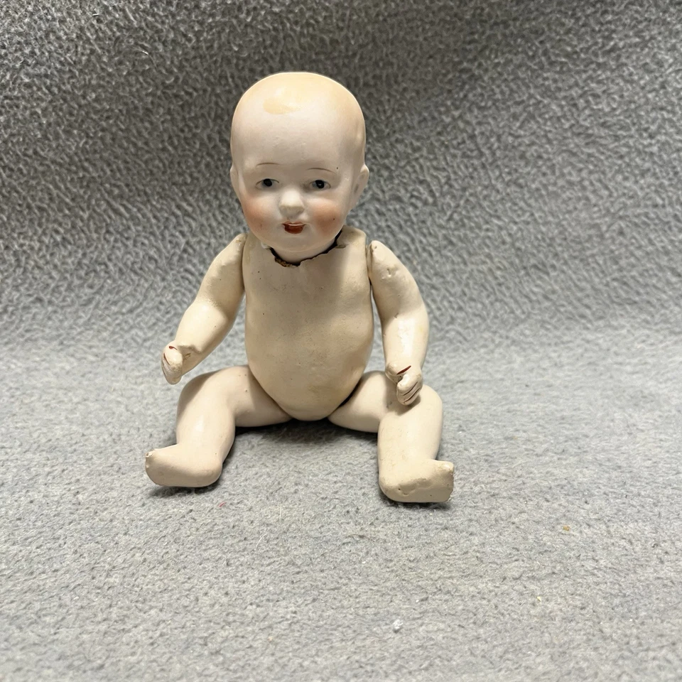 Muñeca bebé cabeza bisque vintage Nippon 5,5" Foto 1 de 4