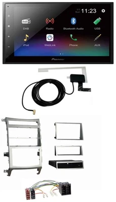 Pioneer DAB MP3 Bluetooth 2DIN USB Autoradio für Hyundai ix55 2009-2012 silber - Bild 1 von 4