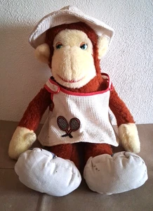 Rare Vintage 14" Knickerbocker Plush Monkey Tennis Pro Animals of Distinction - Picture 1 of 11