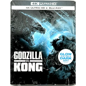 GODZILLA VS KONG (2021) Steelbook 4K Ultra HD / BLU-RAY Skarsgård Brown - NIW - Imagen 1 de 3