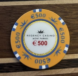 REGENCY CASINO MONT PARNES $500 OVERSIZED CASINO CHIP GREECE - Imagen 1 de 2