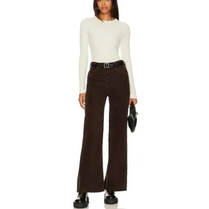 Pantalón Citizens of Humanity Paloma Pierna Ancha Suelto Madera Marrón Pana Talla 30 Nuevo con Etiquetas - Imagen 1 de 15