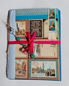 Junk Journal Boho Thema This-N-That hausgemacht 30 Seiten 9,75" x 7" P3 - Bild 1 von 18