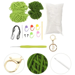 Crochet Keychain Kit for Beginners Making Kits Dinosaur Keyrings - Picture 1 of 12