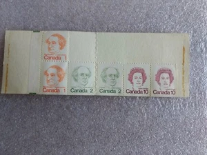 Vintage CANADA Postage Stamps Book Booklet Assorted Opened Unused Some Missing - Picture 1 of 3