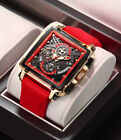 Męski zegarek na rękę wodoodporny świecący zegarek kwarcowy dla mężczyzn analogowy luksusowy zegarek męski