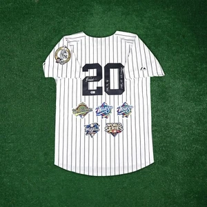 Jorge Posada auto 1996 1998 1999 2000 2009 World Series New York Yankees Jersey - Picture 1 of 6