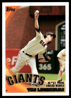 2010 Topps - Award Winner #9 Tim Lincecum - Image 1 of 2