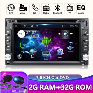 2GB+32GB Doppel DIN Android 14.0 Autoradio GPS Navi DVD CD USB DAB+CarPlay WIFI  - Bild 1 von 18