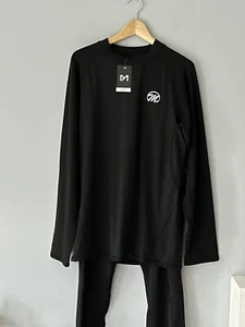 Set termico pantaloni top da uomo taglia 2XL neri strato base - Foto 1 di 15