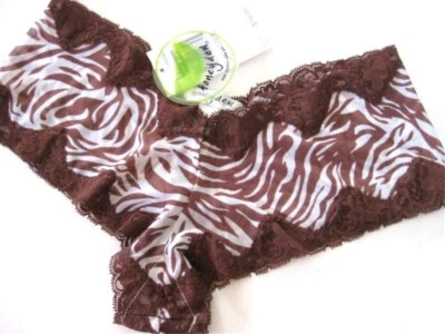 A0275 Honeydew Intimates NUEVO Lujoso Encaje a Aberturas Malla Transparente Boyshorts Foto 1 de 4