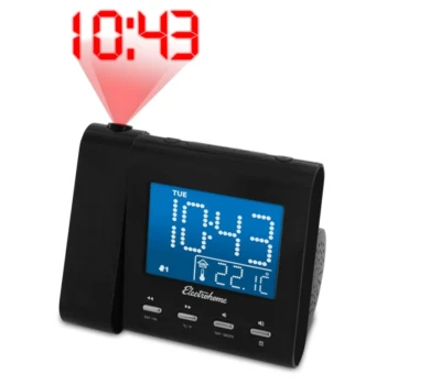 Electrohome Eaac601 Projection Alarm Clock With Am/fm Radio Battery Backup - Image 1 of 4