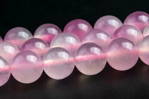 8MM Cherry Blossom Pink Jade Beads Grade AAA Round Gemstone Loose Beads - Picture 1 of 4