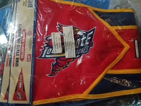 2 Ea Iowa State Cyclones Collegiate Pennants 2003, 34 Inches Long NIP Free Ship Cover