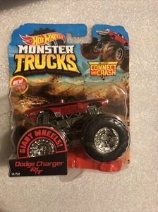 HOT WHEELS 2018 MONSTER TRUCKS GIANT WHEELS DODGE CHARGER R/T #14/50 - Picture 1 of 3