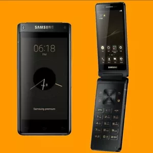 Samsung Leadership 8 SM-G9298 BK 12MP 4+64GB Dual SIM 4G Android Flip Smartphone - Picture 1 of 24