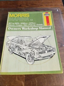 Haynes workshop manual for Morris marina 1.3 - Picture 1 of 3