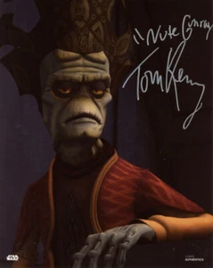 TOM KENNY SIGNED 8x10 PHOTO NUTE GUNRAY STAR WARS CLONE WARS RARE BECKETT BAS - Bild 1 von 2